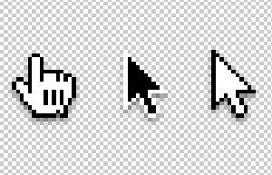 Iconos de cursores en formato .psd